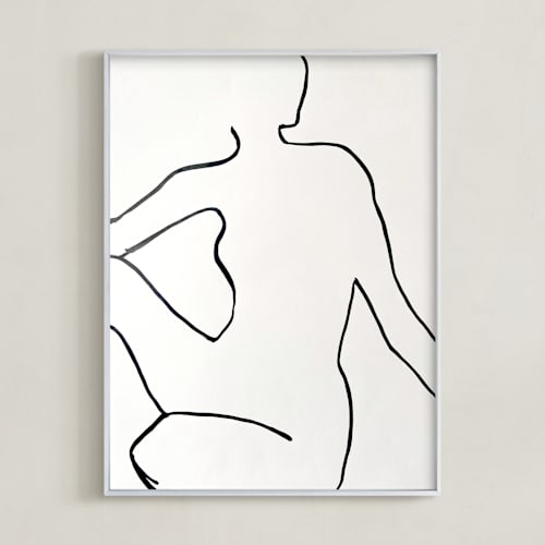 This is a whispered white art with standard by cyrille gulassa called lady blanca