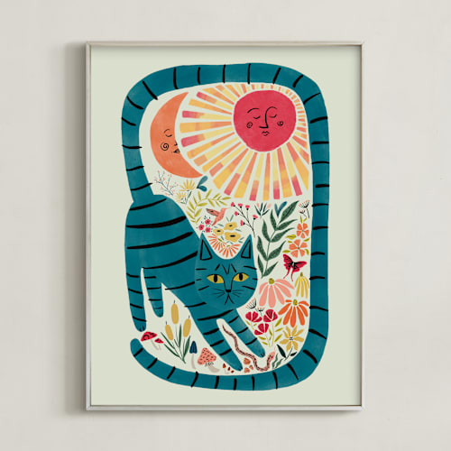 This is a abysmal teal art by Megan Zang called synchronized nature