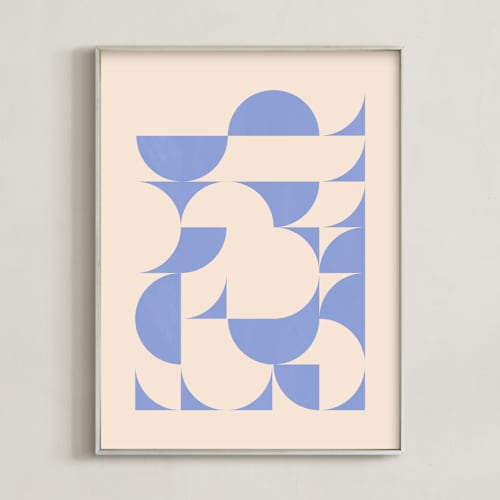 This is a periwinkle art by Beth Vassalo called around town