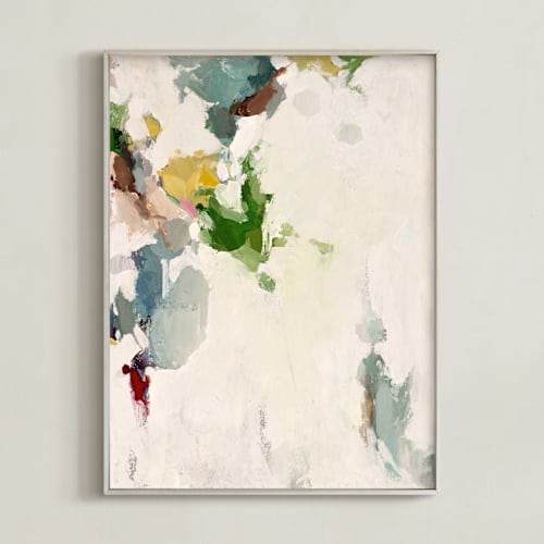 This is a leaf green art by Wendy Keller called flower market i