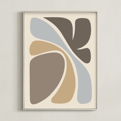 This is a sandy beige art by Dominique Vari called affinity ii