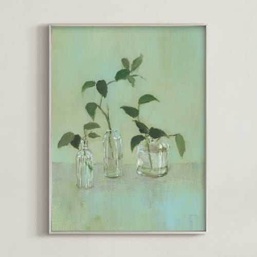 This is a pale sage art by Sonal Nathwani called still growing ii