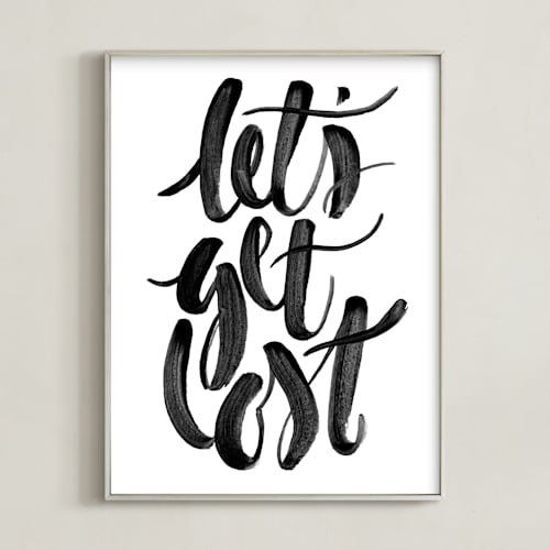 This is a painted black art by Sam Dubeau called let's get lost