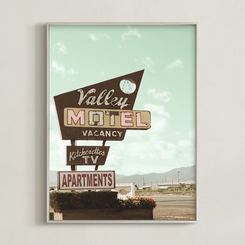 This is a mist art by Elky Ink called valley motel