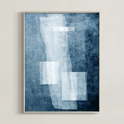 This is a misty indigo art by Debra Pruskowski called sealed memories