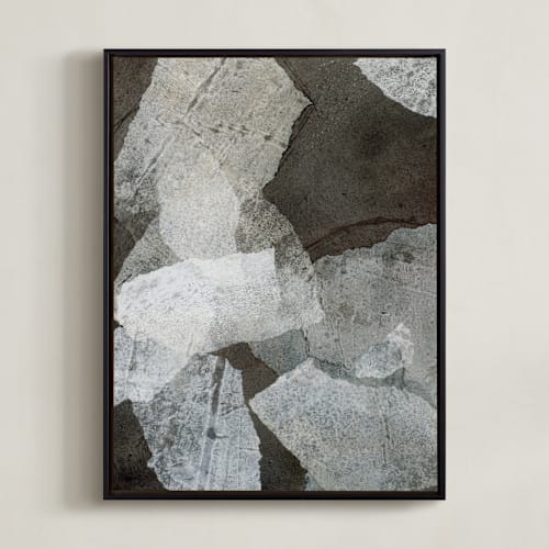 This is a stone gray art by Jennifer Daily called part of the whole