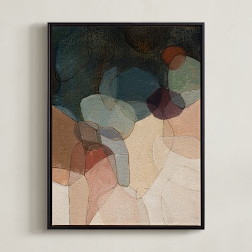 This is a plum art by Wendy Keller called venn triptych 3