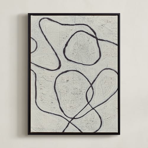 This is a weathered white art by Alisa Galitsyna called black thread