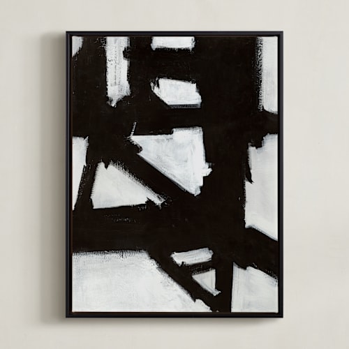 This is a black and white art by Ilana Greenberg called boxes in boxes 2