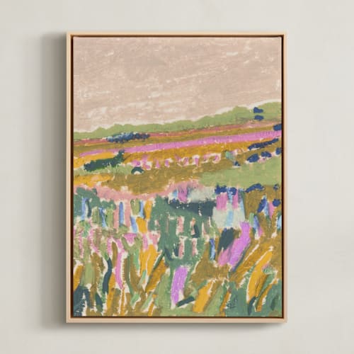 This is a peach art with standard by Alisa Galitsyna called across the fields 2