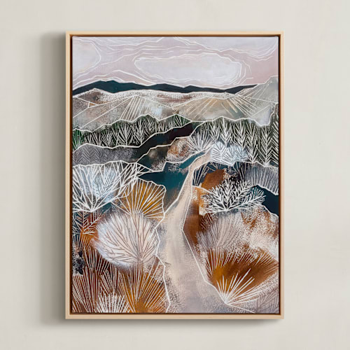 This is a rust art by Sarah Fitzgerald called a silent stroll