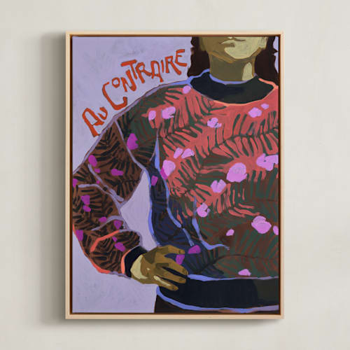 This is a orchid art by Jess Franks called on the contrary