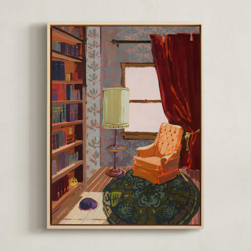 This is a velvet red art by Jess Franks called to your corners