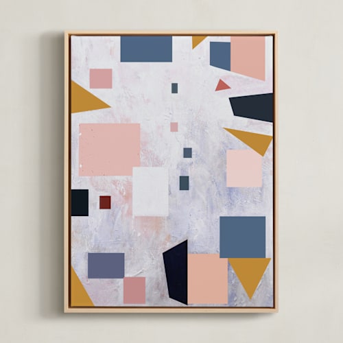 This is a pale pink fun art by Vanessa Ryan called early autumn