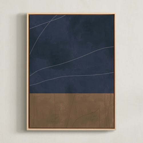 This is a midnight blue art with standard by Alicia Abla called midnight in my garden 2