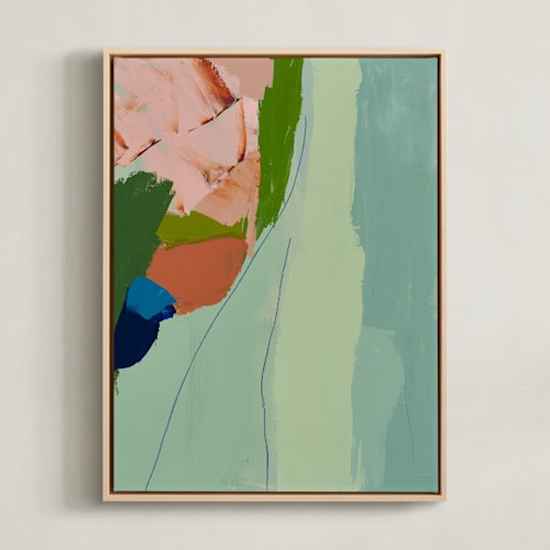 This is a turquoise art by Caryn Owen called the harbor diptych 1