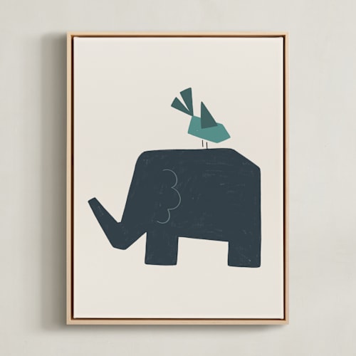 This is a ivory kids wall art with standard by JeAnna Casper called safari 2