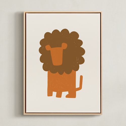 This is a ivory kids wall art with standard by JeAnna Casper called safari 1