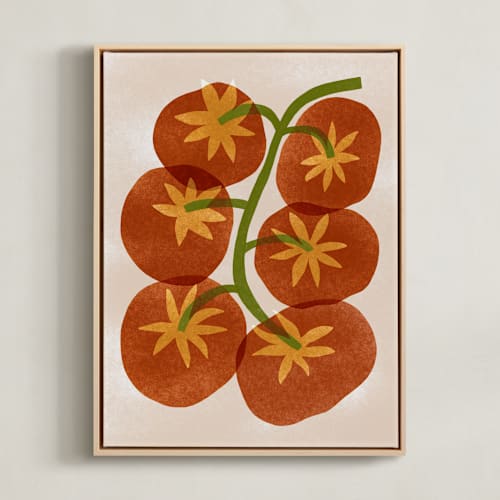 This is a tomato red kids wall art with standard by Sierra Lee called tilly's tomatoes