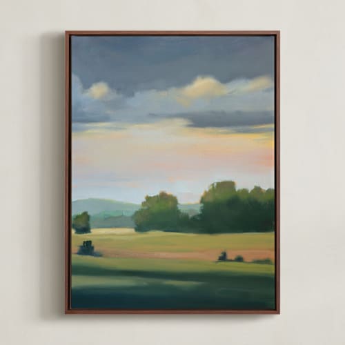 This is a field art by Stephanie Goos Johnson called bright and early 3