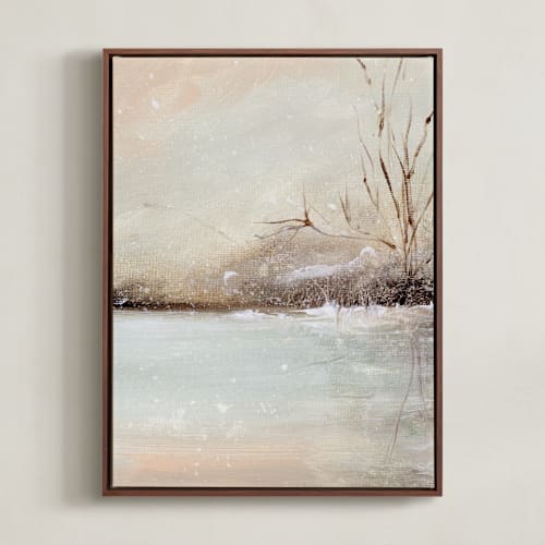 This is a peach art by Lindsay Megahed called winter walk 2