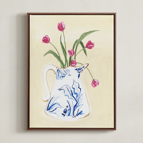 This is a vanilla art with standard by Teju Reval called toile blooms 2