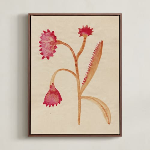 This is a crimson red art with standard by Alisa Galitsyna called dream garden blooms 3