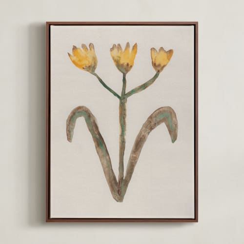 This is a dandelion yellow art with standard by Alisa Galitsyna called the morning garden 1