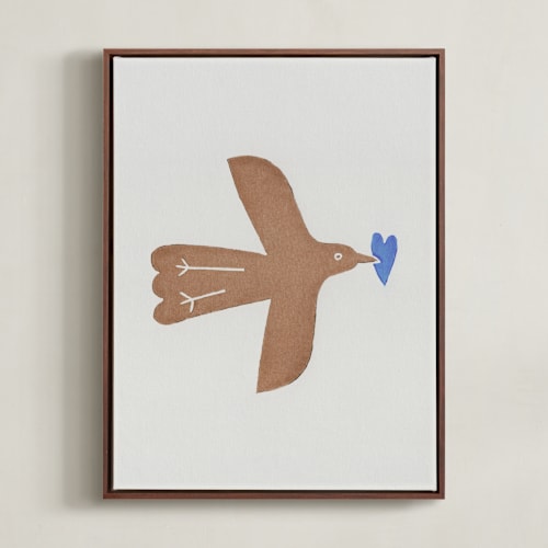 This is a clay nursery wall art with standard by Alisa Galitsyna called little messenger