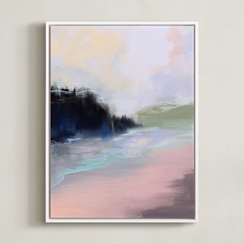This is a soft pink art by Shraddha Dharia called meandering ways