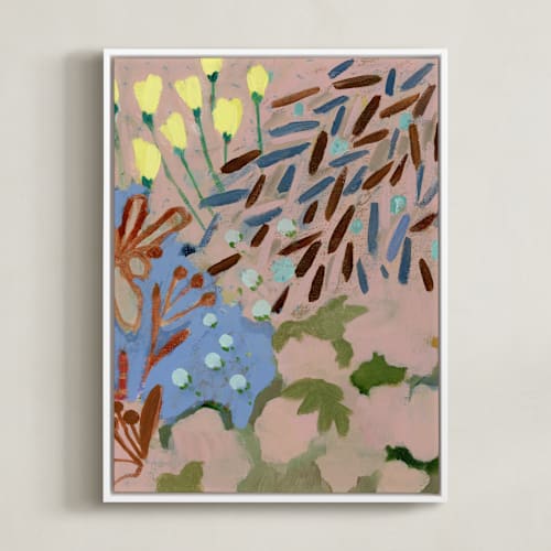 This is a ash pink art with standard by Shina Choi called blooms by the pond 2