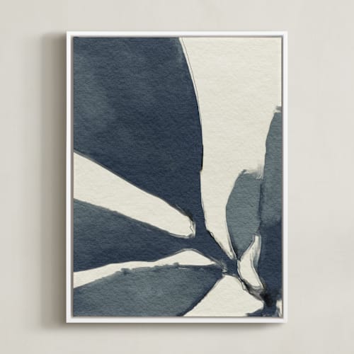 This is a navy blue art by Pamela Viola called simple but so