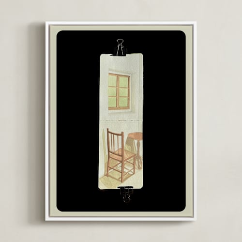 This is a soft oak art with standard by Selina Su called table for 1