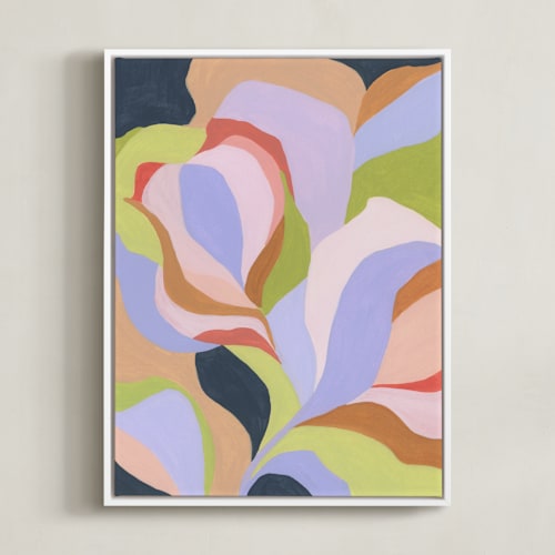 This is a lavender blue art by Eunmee Studio called dancing bloom