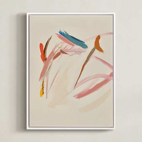 This is a cream and multicolor art with standard by Caryn Owen called tropical views 1