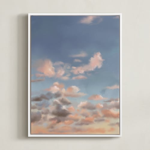 This is a sunset art by Elizabeth Ulrich called cotton candy dreams