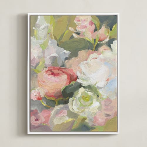 This is a pale peach art by Khara Ledonne called a nectar affair