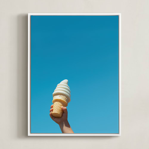 This is a cyan blue art by DENiSE CREW. called in frosties we trust