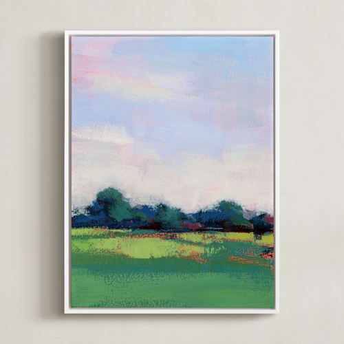 This is a grass green art by sue prue called berkshires bound