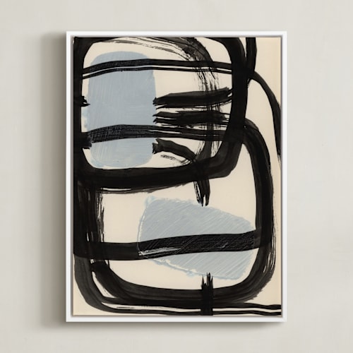 This is a beige art by Bethania Lima called encapsulated shapes ii
