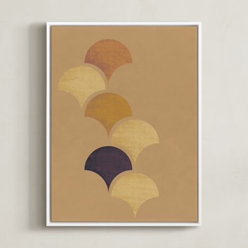 This is a marigold art by Yohaku Oshima called ginkgo leaves