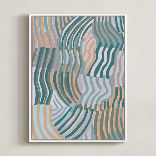 This is a soft peach art by Nina Leth called the days catch