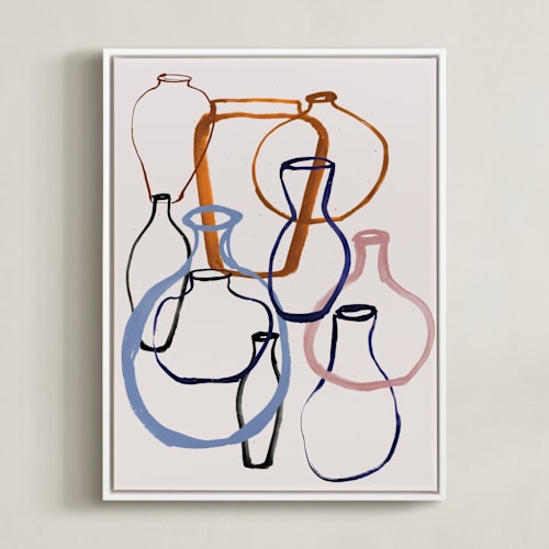 This is a caramel art by Cass Loh called vase outline