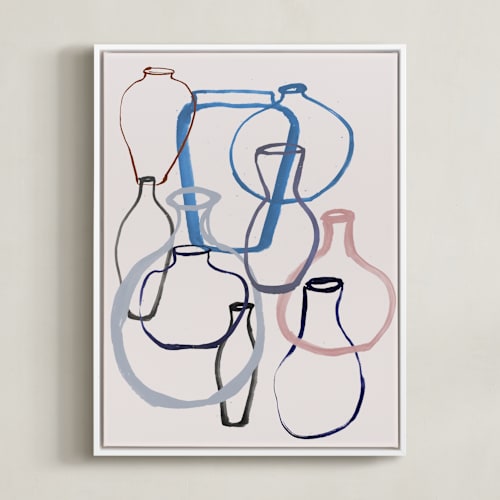 This is a lake art by Cass Loh called vase outline