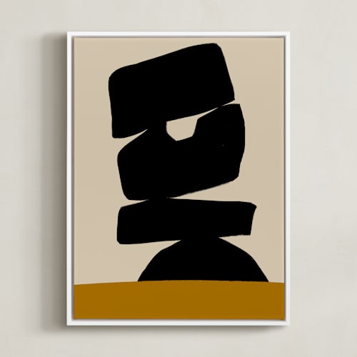 This is a black ink art by Deborah Velasquez called stones on the ridge
