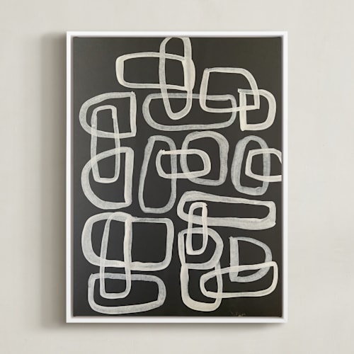 This is a shades of ecru art by Deborah Velasquez called links and chains no.2