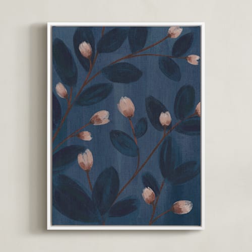 This is a pale pink art by Angel Walker called moody florals i