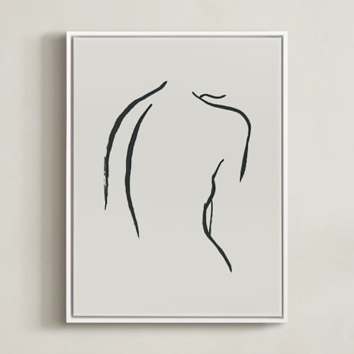 This is a creamy white art by Chelsea Petaja called figure study i