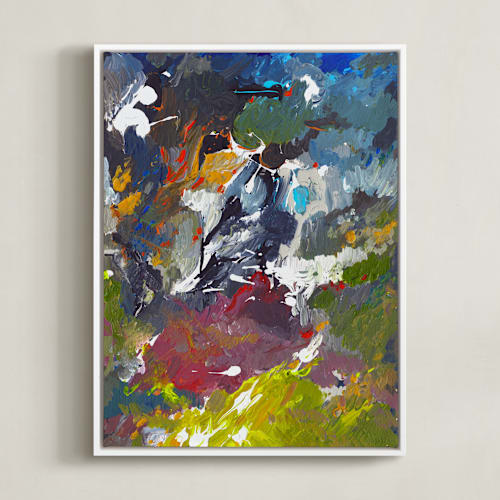 This is a rain art by Anna Joseph called stormy weather