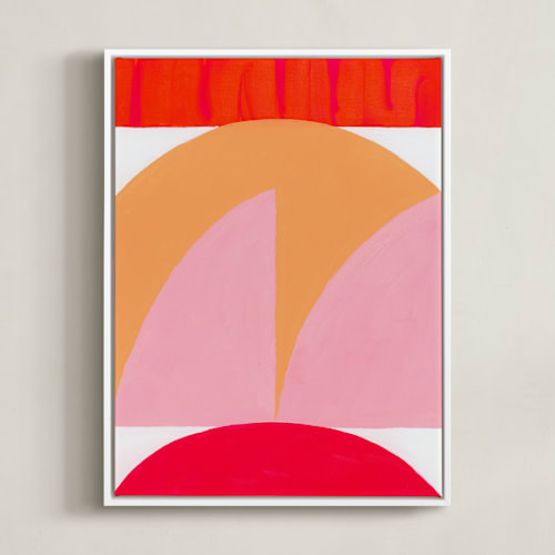 This is a watermelon pink art by Christina Flowers called watermelon moon